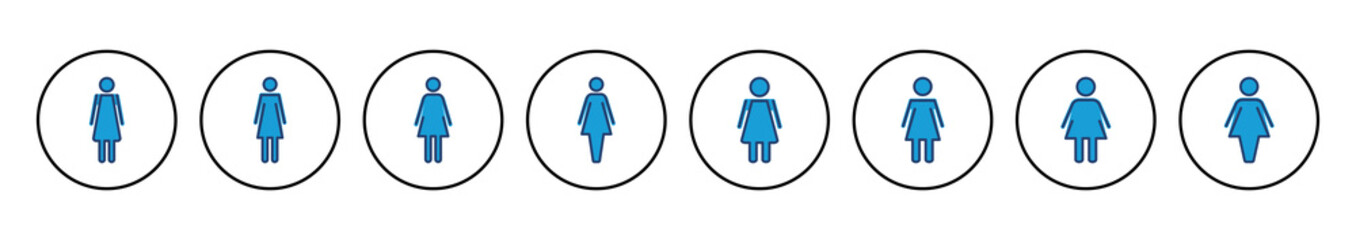 Female icon vector. woman icon vector