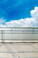 Modern metal railings and handrails