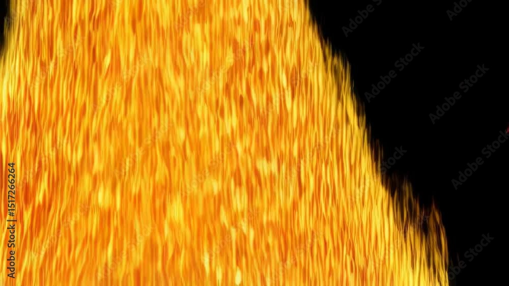 Poster fiery abstract plumes with a dynamic and vibrant display against a stark black background for striki