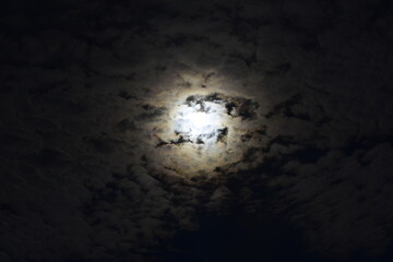 moon and clouds