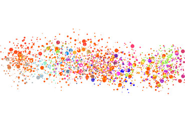 seamless illustration of bright drops of paints on transparent background, paint drops colorful overlay background, graphics effect, brush paint drops