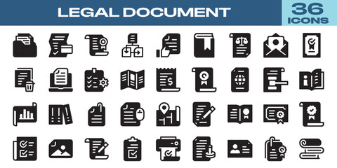 set of business icons