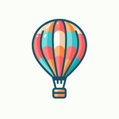 Fototapeta premium hot air balloon vector illustration