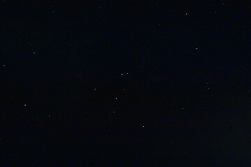 A vast, dark night sky filled with numerous stars, offering a serene celestial view.
