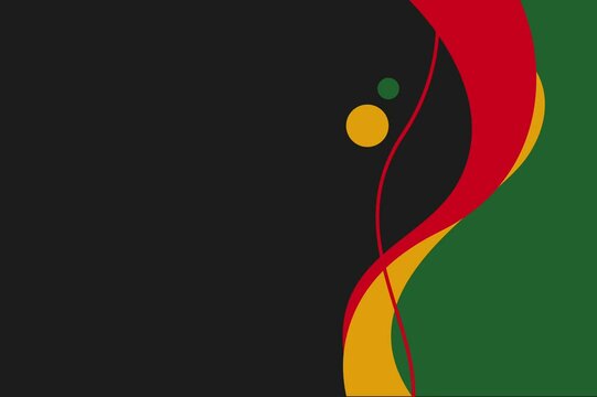 Abstract Video Background with Red, Yellow, and Green Wavy Shapes and Floating Circles