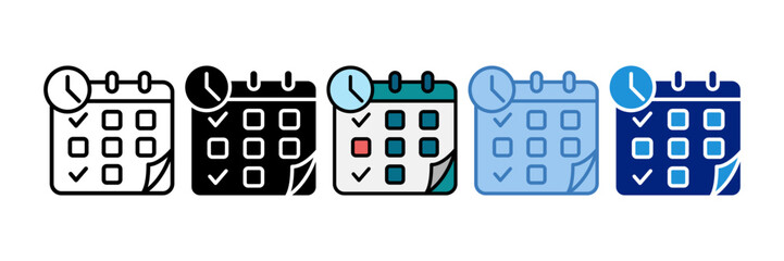 Schedule Icon Element For Design
