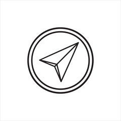 circular upward arrow vector logo