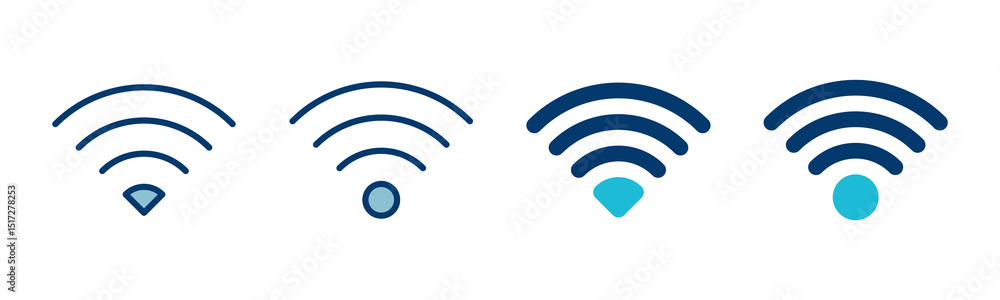 Poster wifi icon vector isolated on white background. signal vector icon. wireless and wifi icon or sign fo