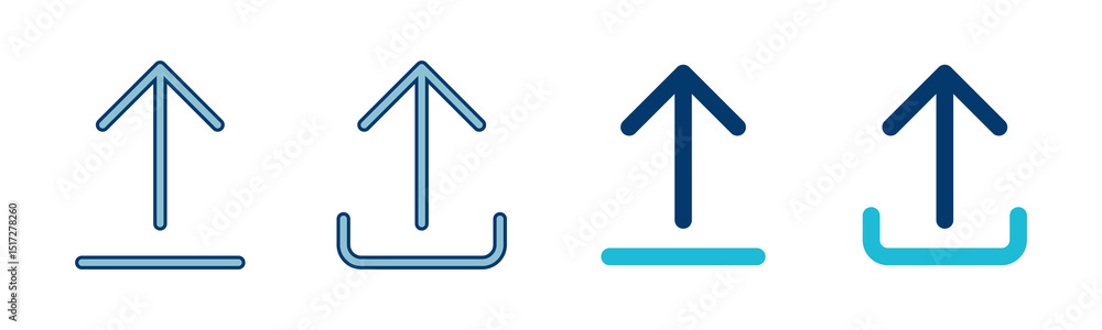 Poster upload icon vector isolated on white background. upload sign icon. upload button. load symbol.