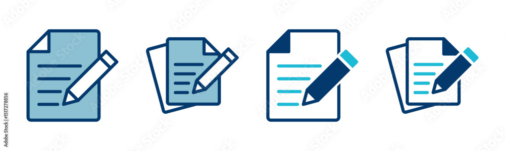 Poster note icon vector isolated on white background. taking note icon vector. edit line icon. document wri