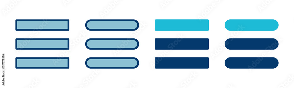 Poster menu icon vector isolated on white background. web menu icon