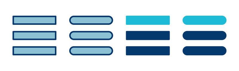 Obraz premium Menu Icon vector isolated on white background. web menu icon