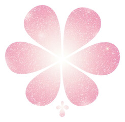 Fototapeta premium PNG Clover icon flower shape petal.