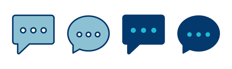 Chat icon vector isolated on white background. Chat vector icon. Speech bubble. message. contact us