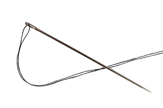 needle with thread sewing isolated