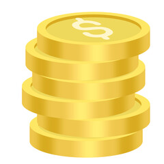 stack of gold coins