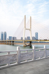 Obraz premium Amazing Modern Bridge against blue sky