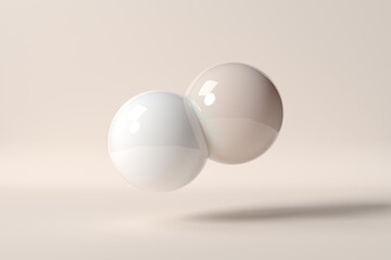 Abstract 3D floating spheres