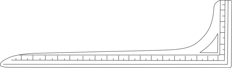 pattern ruler to help sewing