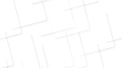 Modern technology illustration with square mesh. White fresh geometric tiles design abstract background for desktop