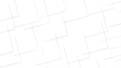 Modern technology illustration with square mesh. White fresh geometric tiles design abstract background for desktop