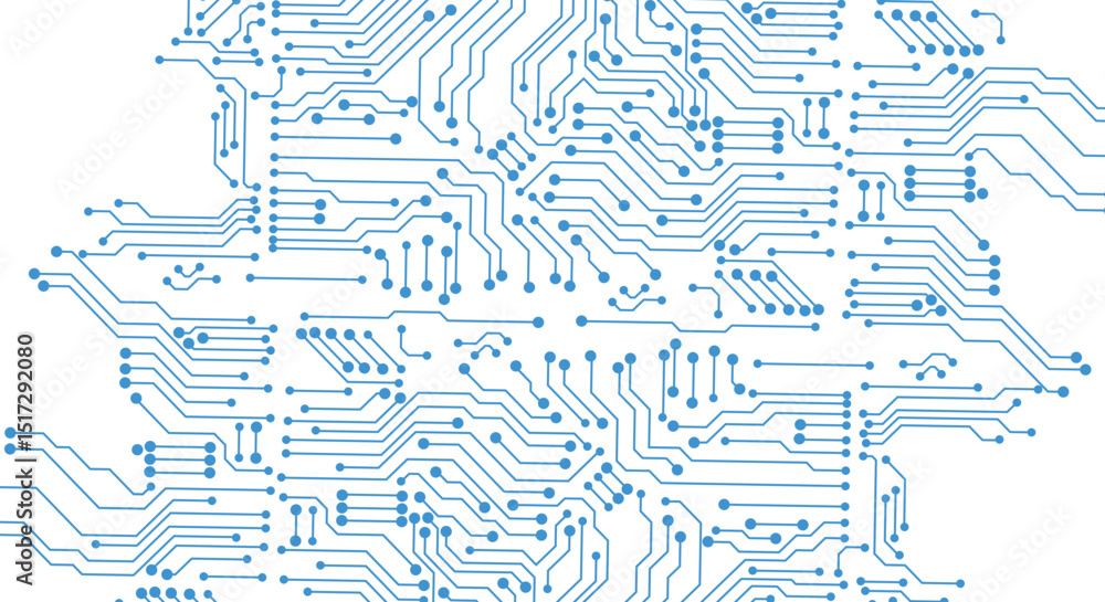Poster digital technology seamless pattern. seamless electronic circuit. vector.