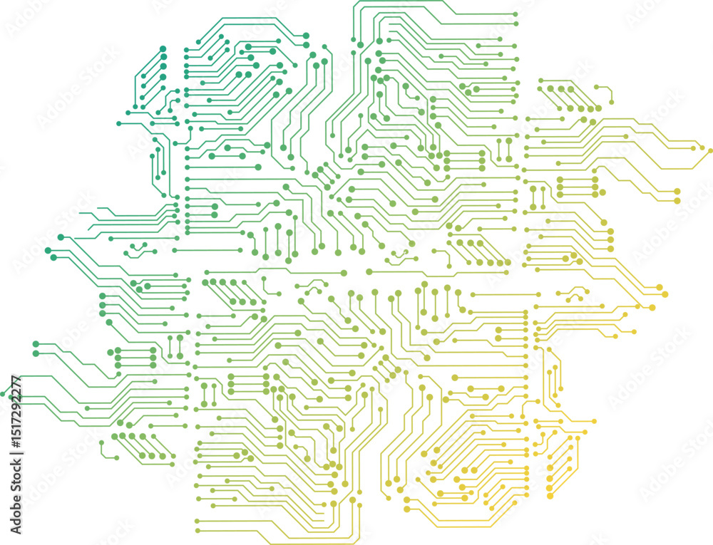 Poster digital technology seamless pattern. seamless electronic circuit. abstract technology background , c