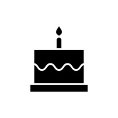 Cake icon symbol for apps and websites. Cake sign and symbol. Birthday cake icon