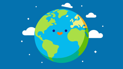 Cartoon Style The entire globe designed in a playful cartoon style for an approachable fun feel.