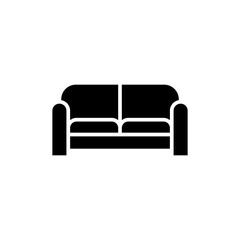 Sofa icon symbol for apps and websites. sofa sign and symbol. furniture icon