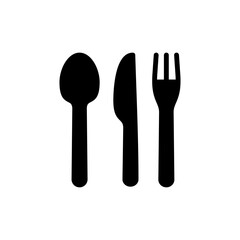 spoon and fork icon symbol for apps and websites. spoon, fork and knife icon vector. restaurant sign and symbol