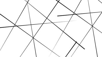Abstract geometric pattern outline monochrome texture. Random chaotic lines abstract geometric pattern texture.