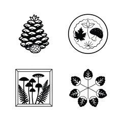 Cottagecore Style Dog Illustration Element Set charming collection