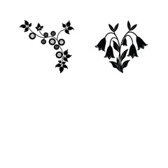 Obraz premium Charming Cottagecore Cat Illustration with Floral and Nature Elements