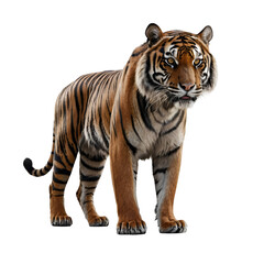 Obraz premium sumatran tiger isolated on transparent background