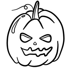 halloween pumpkin face