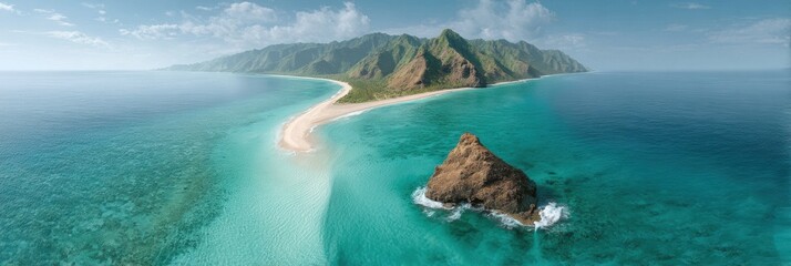 Samoa Independence Day Tropical Bay Vista with Pristine Islands and Marine Paradise - Pacific Summer Festival and Destination Marketing Trends