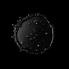 Obraz premium Dark Liquid Splashing Circle