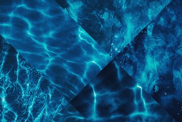 Blue water mosaic 