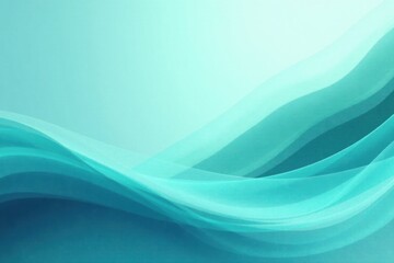 Obraz premium Abstract Teal and Aqua Waves A Serene Background Image for Design Projects