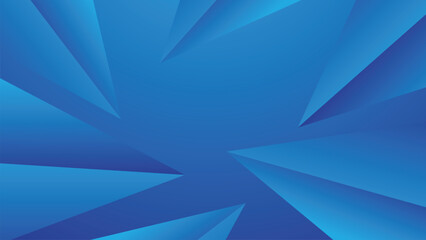 Abstract blue geometric background. Blue gradient shapes background. Futuristic blue geometric design. Dynamic blue triangular background.