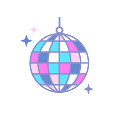 Disco ball icon.Isolated on white background