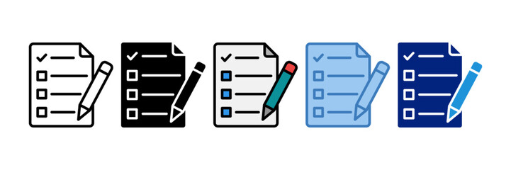 Exam Icon Element For Design