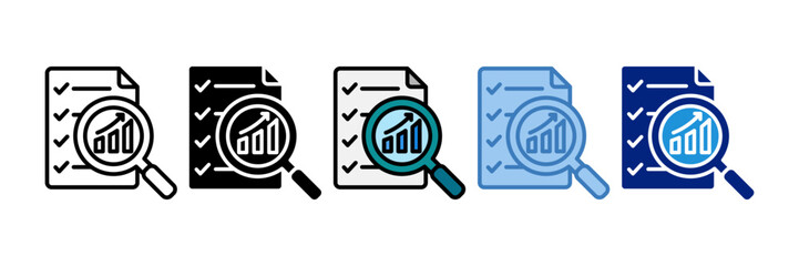 Analysis Icon Element For Design
