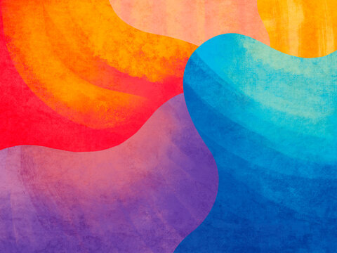 Colorful abstract design with flowing shapes and textures