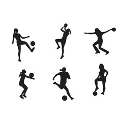 basketball players silhouettes