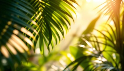 Blurred tropical plant shadows; realistic botanical overlays, vector gobo light effects,  pattern,  realistic