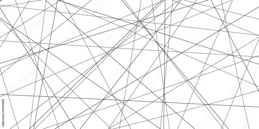 Aufkleber abstract black lines with white background.Creative and geometric shape with white luxury pattern and paper texture design in illustration with white line background.	

