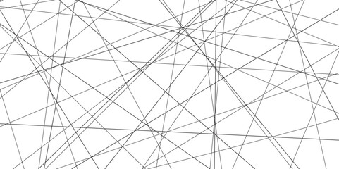 abstract black lines with white background.Creative and geometric shape with white luxury pattern and paper texture design in illustration with white line background.	
