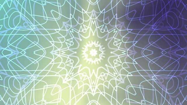 Mandala Lumineux Abstrait